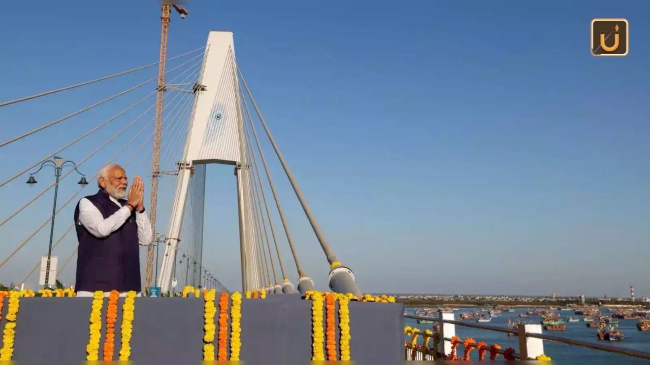 Usthadian Academy / PM Narendra Modi Inaugurates India’s Longest Cable-Stayed Bridge, Sudarshan Setu | 27 feb 2024 Usthadian Academy / PM Narendra Modi Inaugurates India’s Longest Cable-Stayed Bridge, Sudarshan Setu